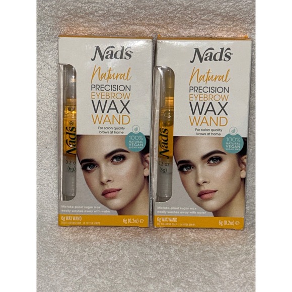 Nad's Natural Precision Eyebrow Wax Wand Vegan X2 - Picture 1 of 1